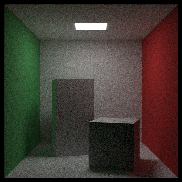 A screenshot of the Cornell Box.